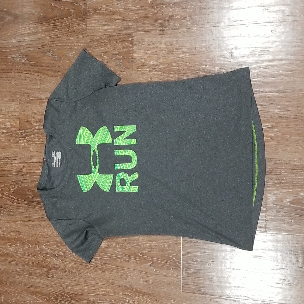 (S) Under Armour Semi-Fitted HeatGear Athletic Athleisure Activewear Gym Running